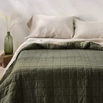 King Heavyweight Linen Blend Quilt Olive Green - Casaluna. Fixed Price $58.99.