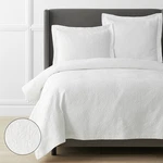 Leaf Matelasse Coverlet(white)-legends Hotel 6064. Fixed Price $75.99.