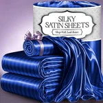 Decolure Satin Sheets - 3 Piece Luxury Silky Twin Size Bedding Set Sof.... Fixed Price $48.60.