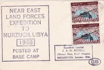 1968 Near East Land Forces Expedition To Libya Cover Cachet Illustration. Fixed Price $20.14.