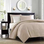 Madison Park Quebec 3 Pieces King/cal Coverlet Set Color Khaki New. Fixed Price $65.00.