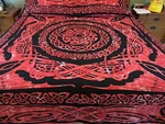 Classic Imports Tapestry Cotton Full Size Bedspread Red & Black 82 W 93. Fixed Price $19.95.