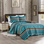 Oversize King Quilt Set Native American Tribal Design, All-season Bedspread. Fixed Price $95.99.