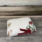 Pottery Barn Deck The Halls Christmas Tree Reversible Quilted Euro Sham Used. Fixed Price $49.95.
