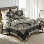 Donna Sharp Lexington Trip Pieced Country Cotton Queen Quilt Set Patchwork New. Fixed Price $349.95.