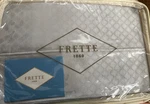 Rare $375 Frette Illusione Euro Sham Silver Grey Cliff Diamond Snake Skin Italy. Fixed Price $199.00.