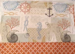 Nautical Decor Reversible King Pillow Shams Manor Geneva Home Fashion Belize. Fixed Price $12.99.