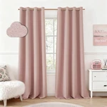 Homeideas Blush Pink 100% Blackout Curtains 84 Inches Long, Thick Faux Linen/lin. Fixed Price $69.45.