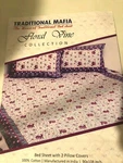 Lot Of 10: Floral Vine Collection Bed Sheet W/ 2 Pillow Covers King Set. Fixed Price $134.99.