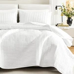 Comfort Spaces Kienna Quilt Set- Double Sided Stitching Design Summer Blanket.... Fixed Price $52.96.
