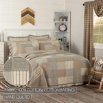 Sawyer Mill Charcoal Quilt Accessories Country Farmhouse Patchwork Vhc Brands. Fixed Price $144.86.