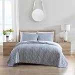 Stone Cottage Willow Way Ticking Stripe Cotton Blue 3 Piece Quilt Set-full/queen. Fixed Price $119.99.