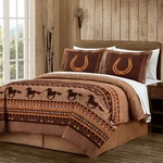 Chezmoi Collection 7-PIECE Southwestern Wild Horses Bed In Bag Comforter Set. Fixed Price $79.99.