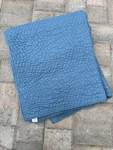 The Company Store Cotton Full/queen 90X92" Pacific Blue Quilted Coverlet. Fixed Price $100.00.