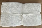 Pottery Barn Wave Matelasse Coverlet-full/queen-white. Fixed Price $145.00.