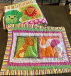 Vintage Bright Circo Twin Animal Zoo Print Quilt And Pillowcase Bedding 2 Pieces. Fixed Price $49.95.