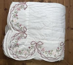 Pottery Barn Loveshackfancy Bow Embellished Quilt Full/queen & One Sham Read. Fixed Price $208.00.