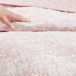 Tommy Bahama 3 Piece Set Queen Quilt Distressed Water Leaves Pink Palm Beach. Fixed Price $39.00.