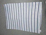 Industrial Shop Navy Stripe Quilted Set Pillow Shams 100% Cotton Cover Poly Fill. Fixed Price $19.99.