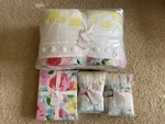 New Pottery Barn Kids Hope For Flowers Full Quilt Euro Shams Sheet Set. Fixed Price $359.00.