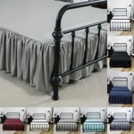 Solid Luxury Bed Skirt Super Microfiber Pleated 14" Drop Premium Dust Ruffle. Fixed Price $15.68.