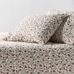 Queen Ultra Soft Flannel Sheet Set Ivory Floral - Threshold. Fixed Price $21.24.