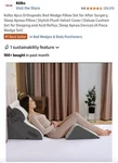 K Lbs Bed Wedge Pillow Chic Jacquard Cover For Sleeping And. Fixed Price $101.69.