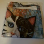 Whimsical Cat Pillow Cover Zipper 15 X. Fixed Price $14.95.