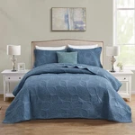 Botanical Cotton Quilt Size - Real Stitching KING(104"X92") Smokey Blue. Fixed Price $116.50.