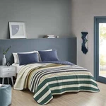 3 Piece Striped Quilt Soft Bedspread Simple Comforter. Fixed Price $41.99.