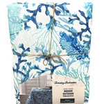 Tommy Bahama Blue Turquoise Coral Watercolor 60X104 Tablecloth Beach Ocean New. Fixed Price $49.99.
