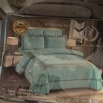 5 Star Home Fashion Miami King Bedspread Set Light Blue Floral 3PCS Quilted. Fixed Price $63.99.