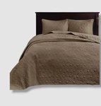 Madison Park Brown Mocha Quebec Quilted 3-PC. Bedspread Set, King Size. Fixed Price $115.02.