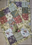 Greenland Home Fashions Pair Patchwork Cotton Quilt Pillow Shams 41X25 King. Fixed Price $19.99.