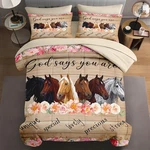 Best Wecozy 5 Pcs Twin Size Comforter Set With Pillowcase & Sham, Horses Animal. Fixed Price $89.30.