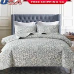 Botanical Quilt Set 3 Piece Cozy Polyester California King Bedspread Coverlet Us. Fixed Price $59.27.