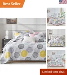 2 Piece Reversible Kids Quilt Set Twin Size 68X86 Soft Microfiber Lightweight.... Fixed Price $69.08.