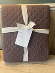 Pottery Barn Scalloped Edge Heirloom Quilted King Shams; Plum; Set Of 2. Fixed Price $94.99.