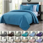 Chezmoi Collection Edan 3-PIECE Solid Modern Quilted Bedspread Coverlet Set. Fixed Price $29.99.