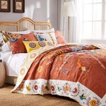 Greenland Home Barefoot Bungalow Topanga Quilt Set, 3-PIECE King/cal King, M.... Fixed Price $119.91.