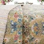 New! Cozy Modern Chic Beach Blue Teal Aqua Green Sage Tropical Leaf Quilt Set. Fixed Price $146.32.