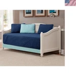 Mk Collection 5PC Modern Bedspread Daybed Solid Embossed New Navy Blue/light .... Fixed Price $62.63.