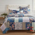 Tache Cotton Patchwork Vintage Bohemian Paisley Floral Damask California King. Fixed Price $197.29.
