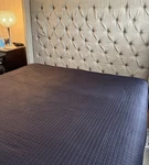 Signoria Di Firenze Siena King Channel Quilted Coverlet Navy Blue. Fixed Price $215.00.