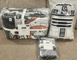 New Pottery Barn Kids Star Wars Droid Twin Quilt, Standard Sham, R2D2 Pillow. Fixed Price $319.95.