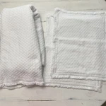 Lamont Home Woven Jacquard Queen Cotton Bedspread 2 Standard Pillow Shams White. Fixed Price $53.54.