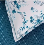 $1065 Yves Delorme Sylve King Duvet Cover Sheet Shams Set Flower Peacock Blue. Fixed Price $699.00.