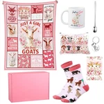 Qinyoung 8 Pcs Goat Gifts For Women Girls 47.24 X 59.06 Inches, Colorful. Fixed Price $34.52.