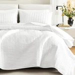 Comfort Spaces Kienna Quilt Set- Double Sided Stitching Design Summer Blanket,. Fixed Price $52.67.