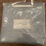 Ann Gish Art Of Home Texture Set 3P Queen Coverlet 2 Euro Shams Blue $475. Fixed Price $329.95.